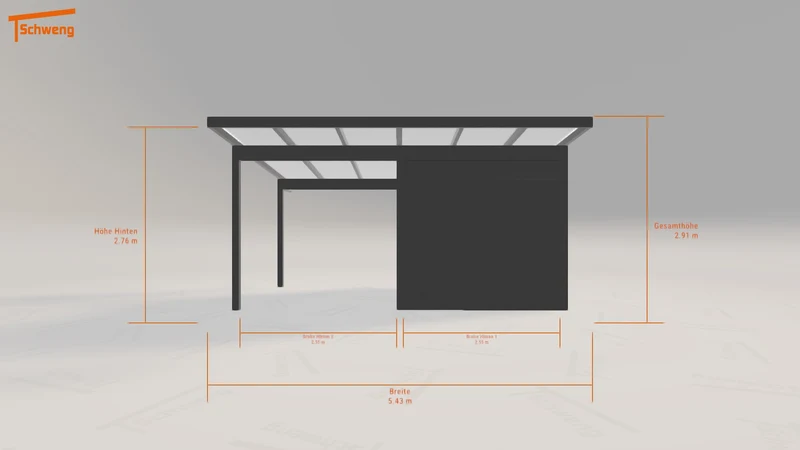 #DE Schweng Pultdachcarport S400 (ID qd9pj8)