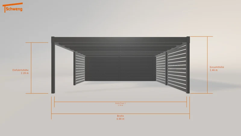 #DE Schweng Flachdachcarport C600 (ID n5vzvb) #MTG