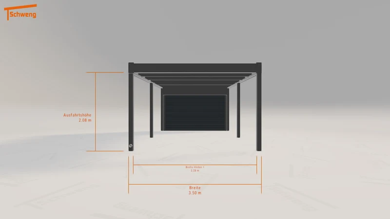 #DE Schweng Flachdachcarport C600 (ID g7v25n) #MTG