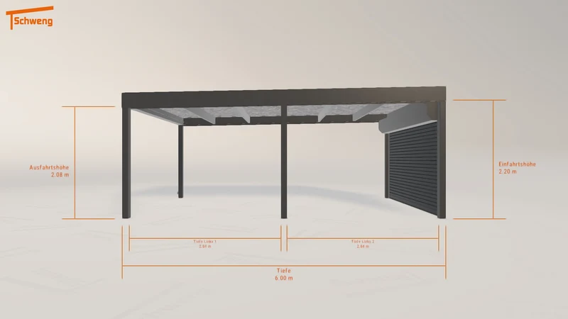 #DE Schweng Flachdachcarport C600 (ID g7v25n) #MTG
