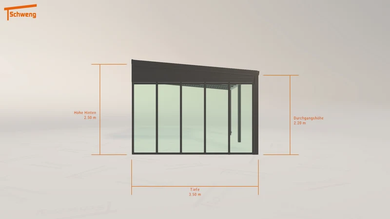 #DE Schweng Terrassenüberdachung S350 (ID 5m7m9r)