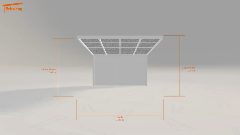 #AT Schweng Pultdachcarport S400 (ID dvdvz7)