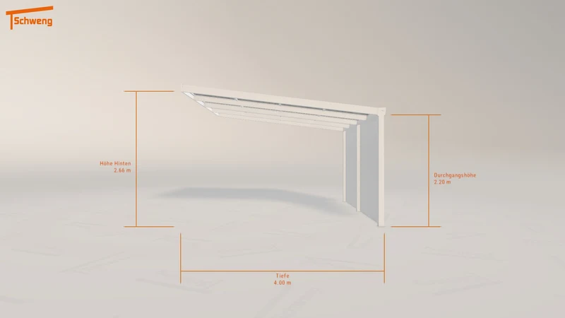#AT Schweng Pultdachcarport S400 (ID dvdvz7)