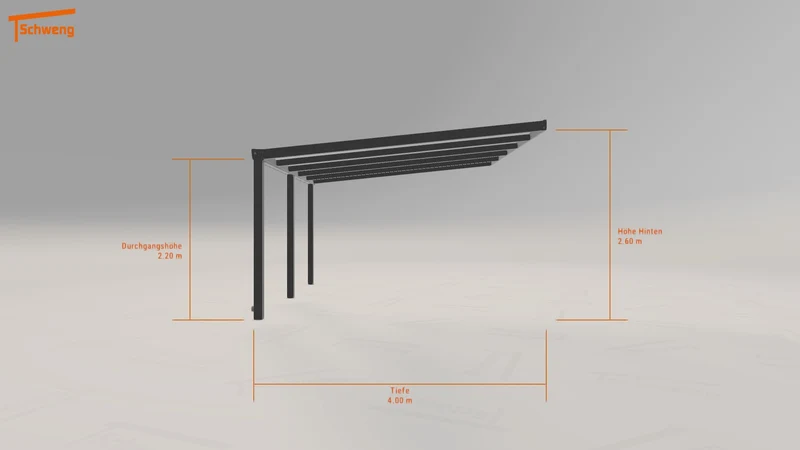 #DE Schweng Terrassenüberdachung S400 (ID n59rd7)