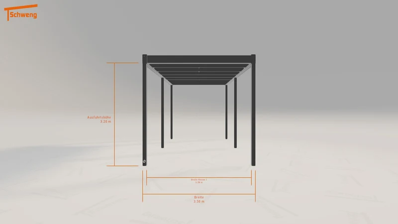 #DE Schweng Flachdachcarport C600 (ID v4gwjj)