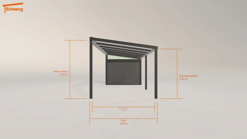 #DE Schweng Terrassenüberdachung S350 (ID bkrxqr)
