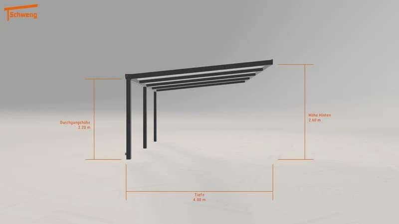 #DE Schweng Terrassenüberdachung S400 (ID 773v28)