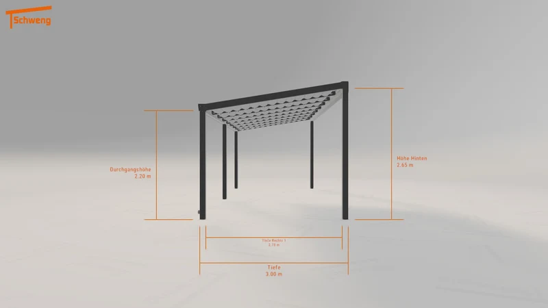#DE Schweng Terrassenüberdachung S400 (ID jjm84q)