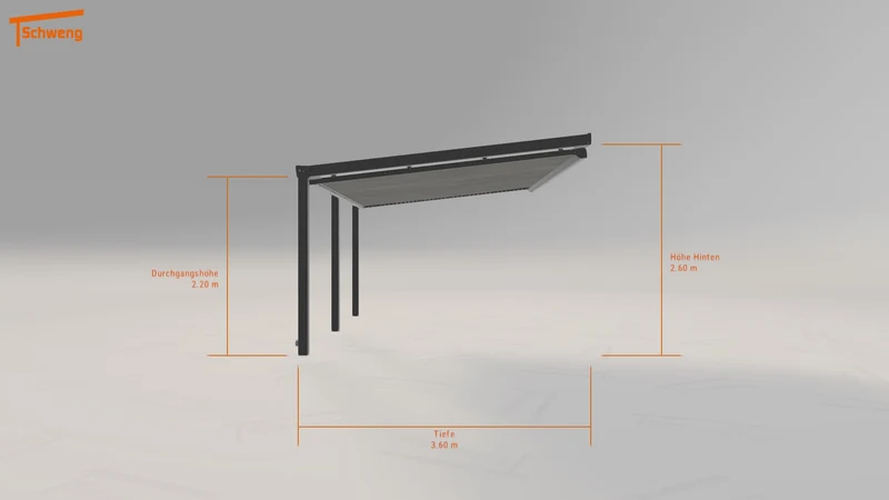 #DE Schweng Terrassenüberdachung S400 (ID rjxnnk)
