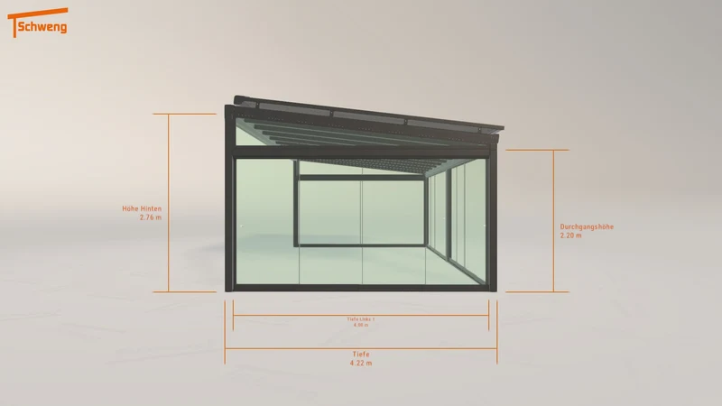 #DE Schweng Terrassenüberdachung S400 (ID 772pgx)
