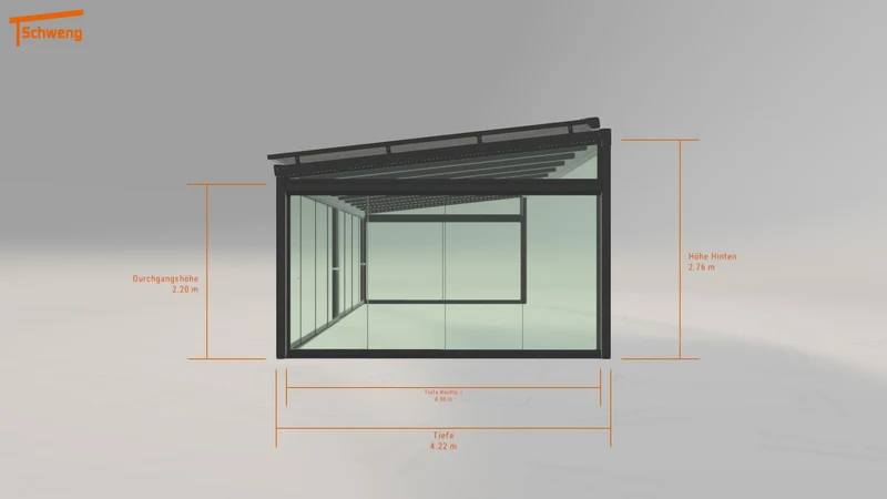 #DE Schweng Terrassenüberdachung S400 (ID 772pgx)
