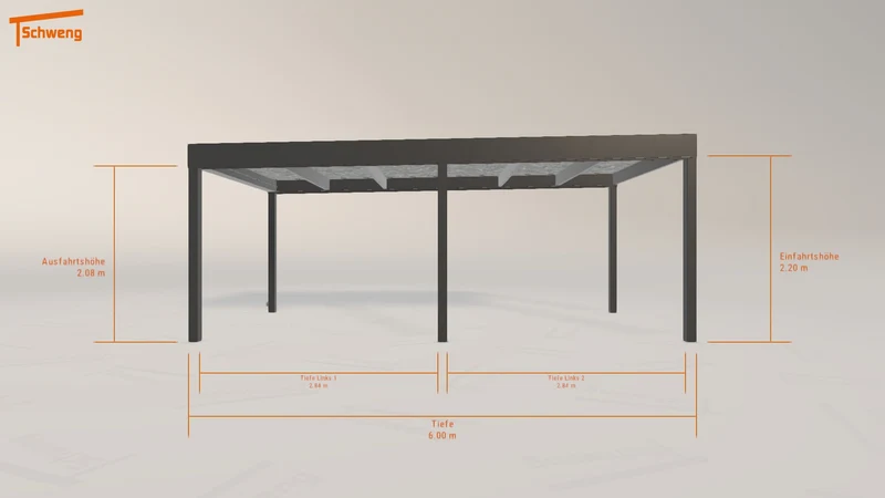 #DE Schweng Flachdachcarport C600 (ID 5mrkj4) #MTG