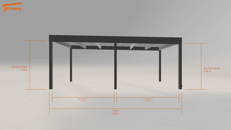 #DE Schweng Flachdachcarport C600 (ID 5mrkj4) #MTG