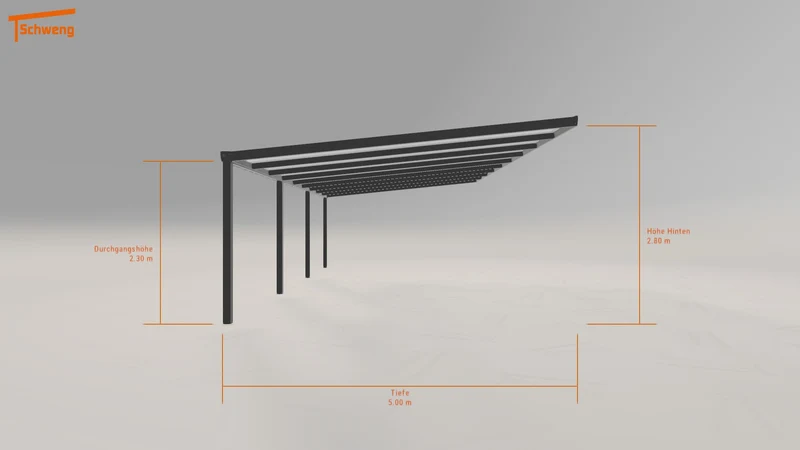 #DE Schweng Terrassenüberdachung S400 (ID w3m9z7)