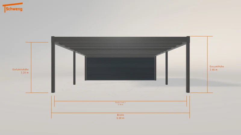 #DE Schweng Flachdachcarport C600 (ID jjmwvp) #MTG