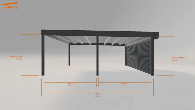 #DE Schweng Flachdachcarport C600 (ID jjmwvp) #MTG