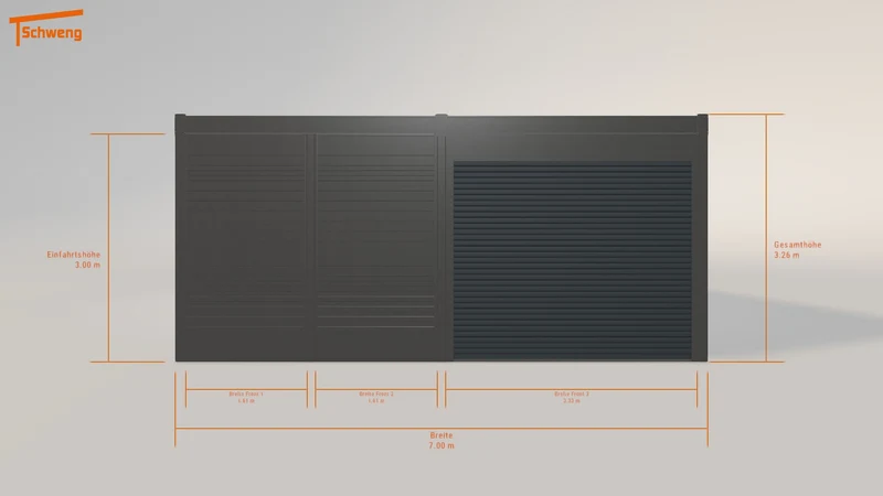 #DE Schweng Flachdachcarport C600 (ID ygmjg3)