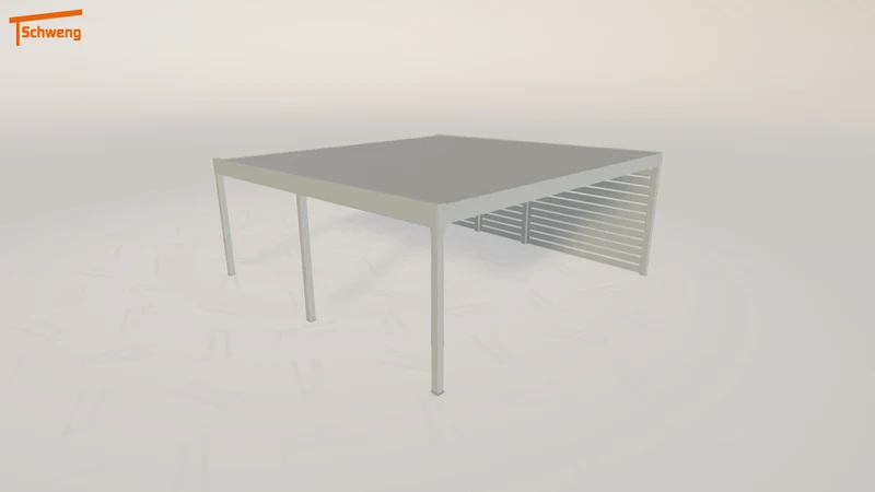 #DE Schweng Flachdachcarport C600+ (ID k2d5rd)