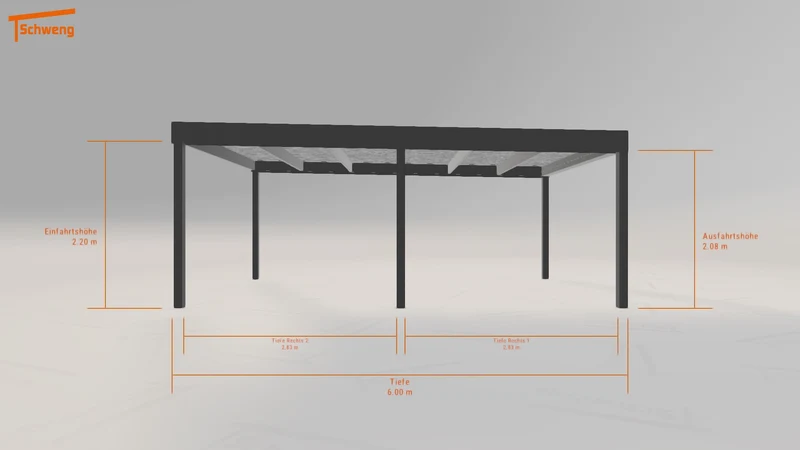 #DE Schweng Flachdachcarport C600 (ID 2q4mxb) #MTG
