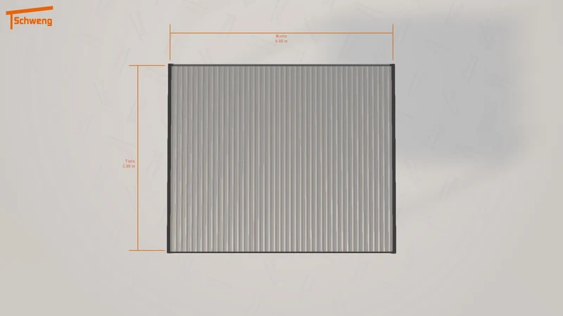 #DE Schweng Flachdachcarport C600+ (ID x7zw4b)
