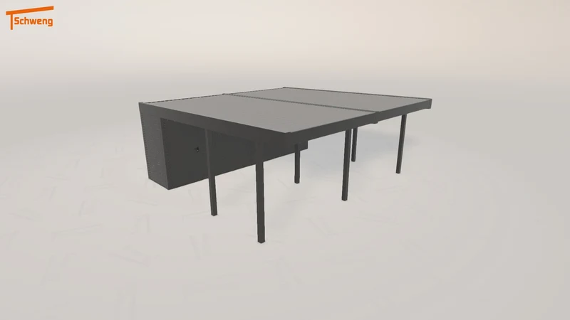 #DE Schweng Flachdachcarport C600+ (ID w3m8kw)