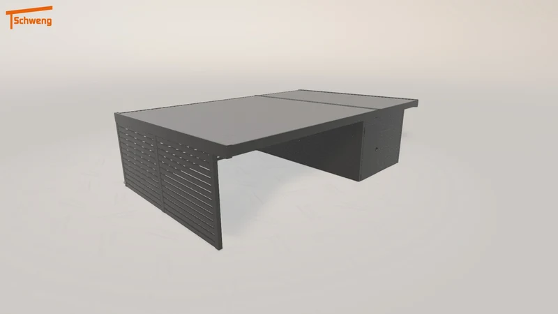 #DE Schweng Flachdachcarport C600 (ID qd742k) #MTG