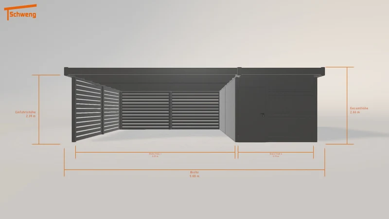 #DE Schweng Flachdachcarport C600 (ID qd742k) #MTG