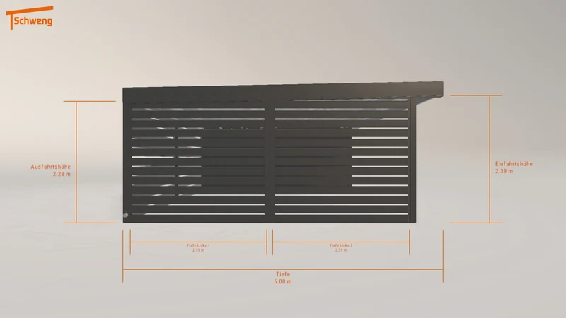 #DE Schweng Flachdachcarport C600 (ID qd742k) #MTG