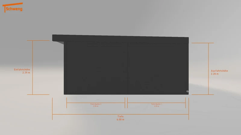 #DE Schweng Flachdachcarport C600 (ID qd742k) #MTG
