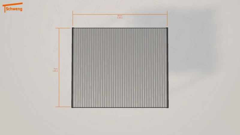 #DE Schweng Flachdachcarport C600+ (ID zb9pp9) #MTG