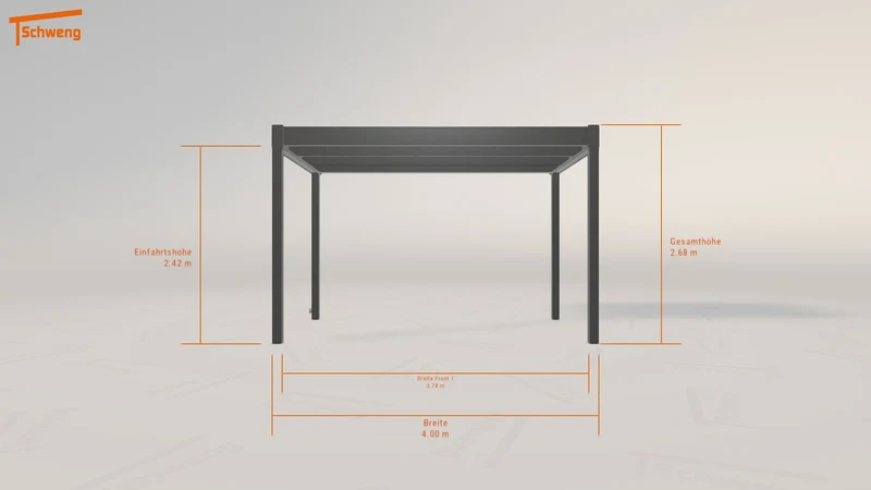 #DE Schweng Flachdachcarport C600 (ID jjm4ry)