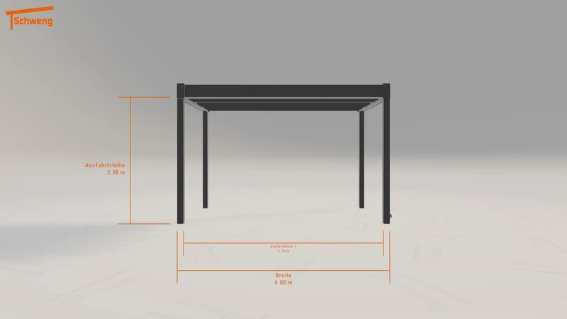 #DE Schweng Flachdachcarport C600 (ID jjm4ry)