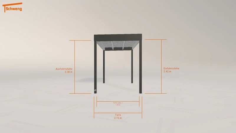 #DE Schweng Flachdachcarport C600 (ID jjm4ry)