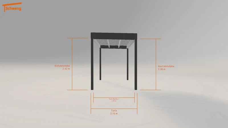 #DE Schweng Flachdachcarport C600 (ID jjm4ry)
