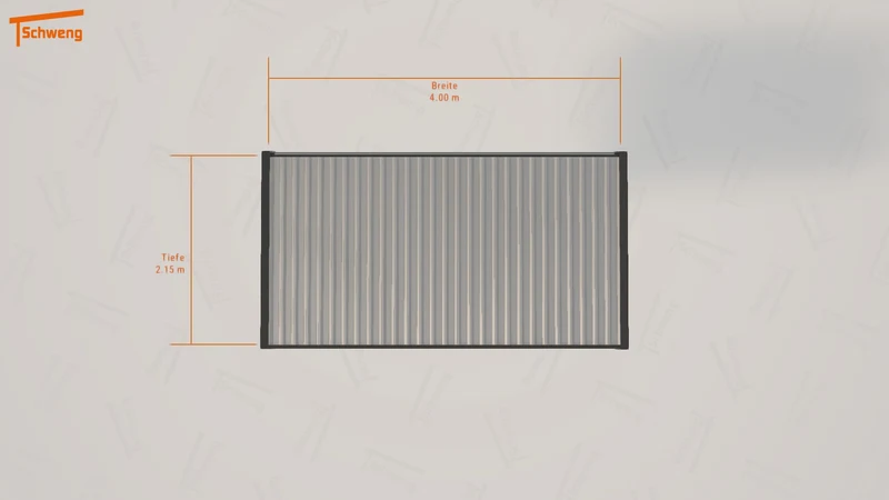 #DE Schweng Flachdachcarport C600 (ID jjm4ry)