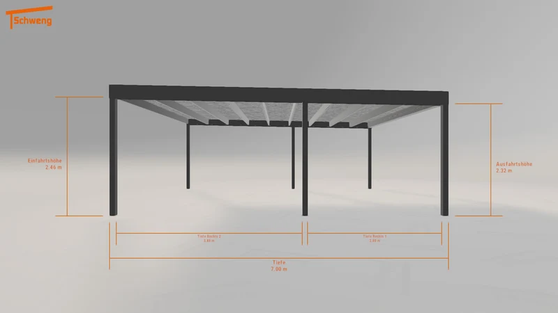 #DE Schweng Flachdachcarport C600 (ID 85z272) #MTG