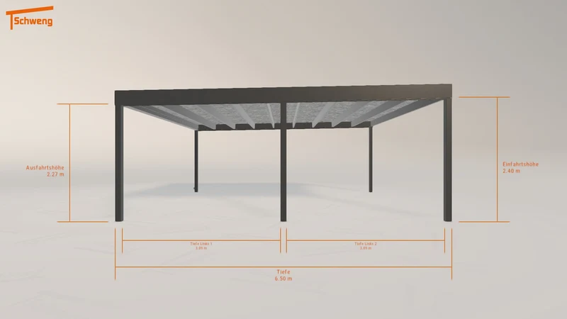 #AT Schweng Flachdachcarport C600 (ID w3mby4)