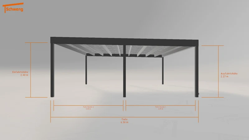#AT Schweng Flachdachcarport C600 (ID w3mby4)