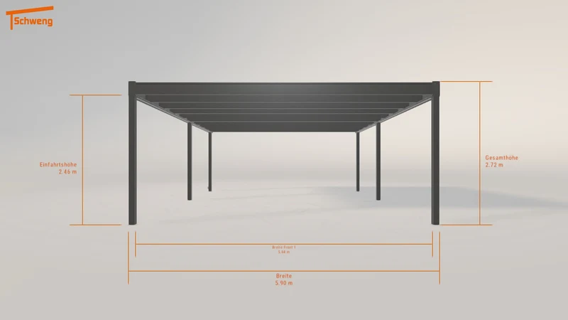 #DE Schweng Flachdachcarport C600 (ID jjm4r7) #MTG