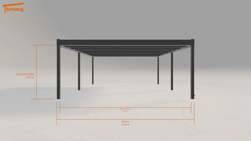 #DE Schweng Flachdachcarport C600 (ID jjm4r7) #MTG
