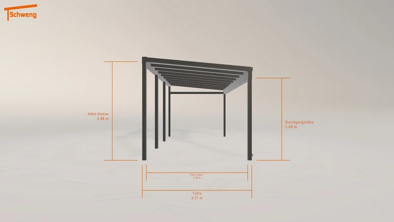 #DE Schweng Pultdachcarport S350 (ID jjmvmx)