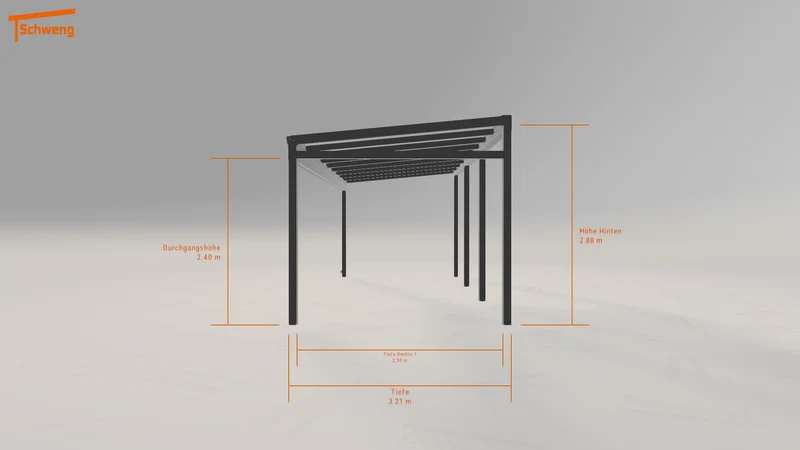 #DE Schweng Pultdachcarport S350 (ID jjmvmx)