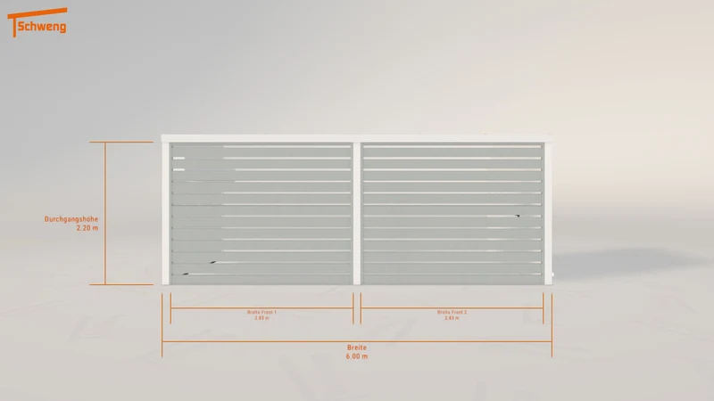 #DE Schweng Pultdachcarport S350 (ID x7424b)
