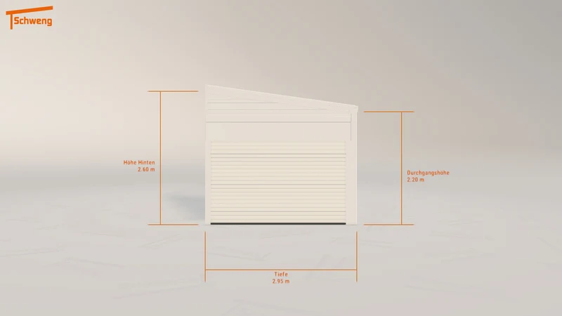 #DE Schweng Pultdachcarport S350 (ID x7424b)
