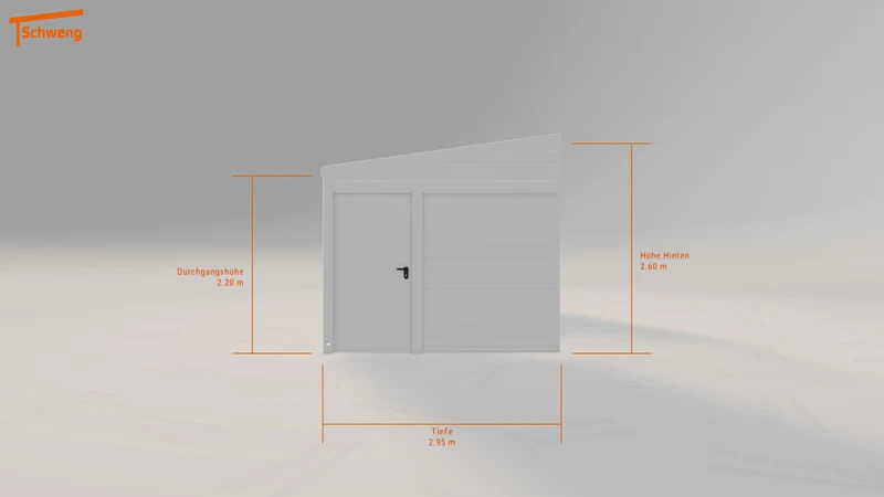 #DE Schweng Pultdachcarport S350 (ID x7424b)
