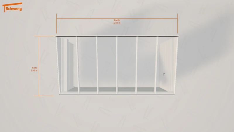 #DE Schweng Pultdachcarport S350 (ID x7424b)
