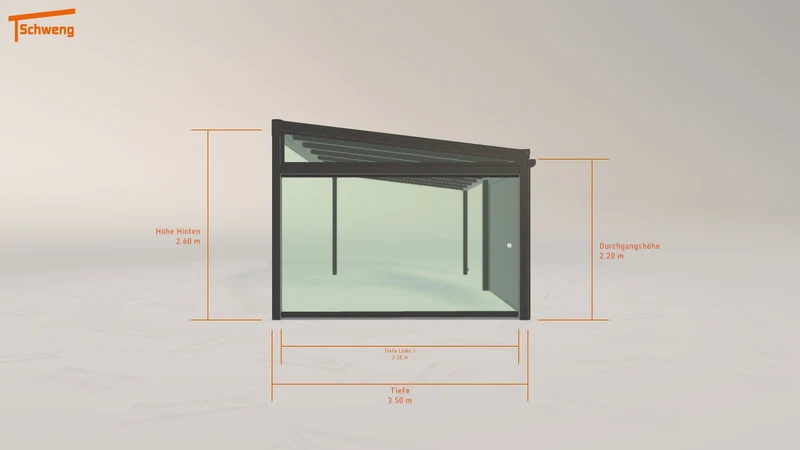 #DE Schweng Terrassenüberdachung S400 (ID bq85zg)