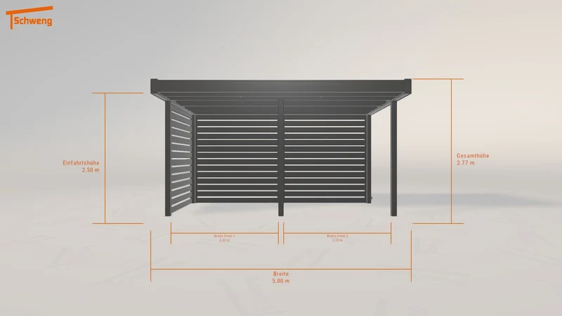 #DE Schweng Flachdachcarport C600 (ID zb3rx4) #MTG