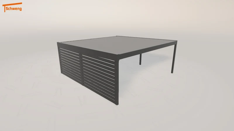 #DE Schweng Flachdachcarport C600 (ID 772dq8)