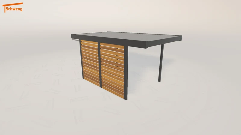 #DE Schweng Flachdachcarport C600 (ID pbvm8v)